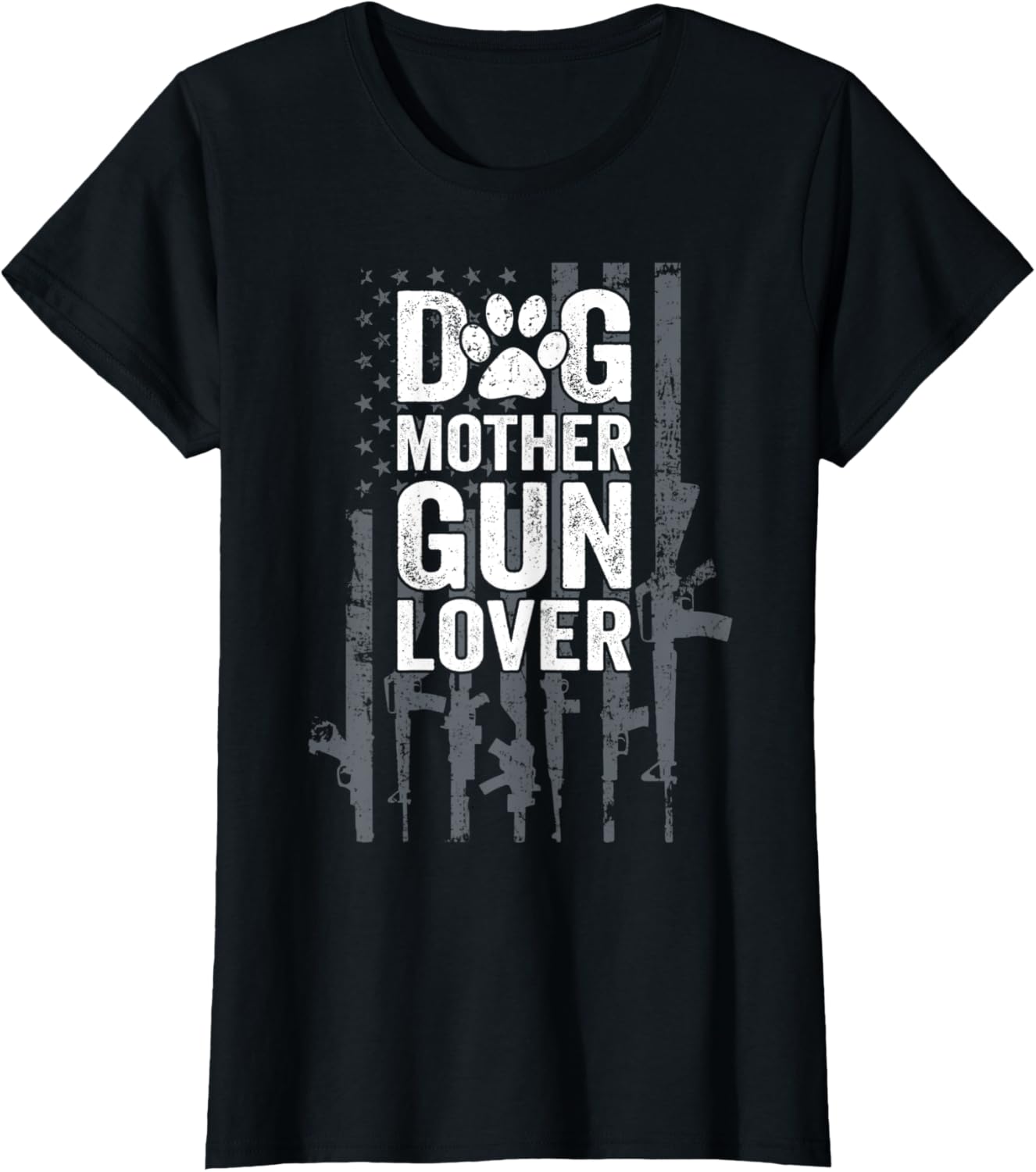 Womens Dog Mother Gun Lover Funny Womens Pro Gun Dog Lover Flag