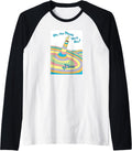 Dr. Seuss Oh the Places You'll Go Book Cover Raglan Baseball Tee
