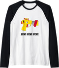 Laser Gun Pew Nerd Funny T Shirt Raglan Baseball Tee
