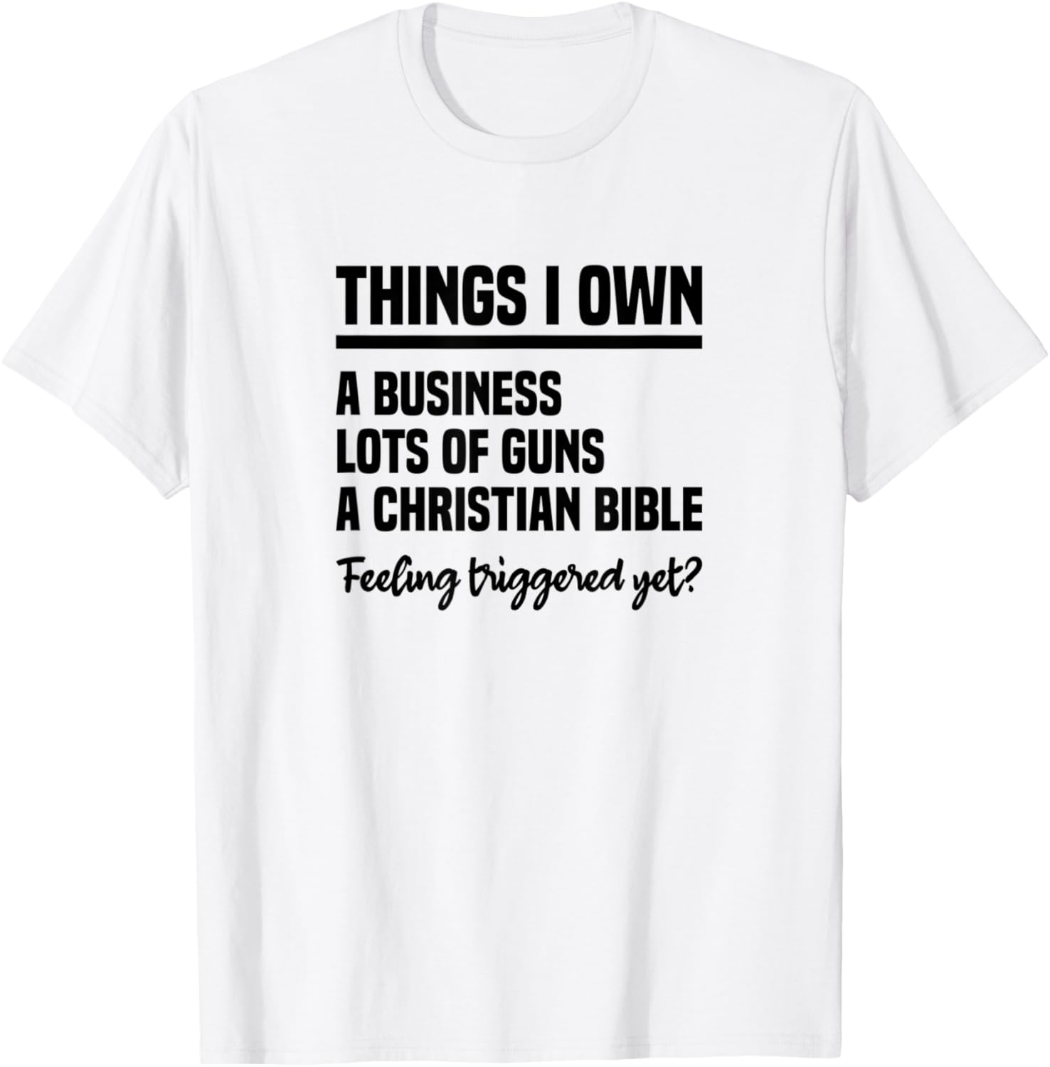Things I Own A Business Lots Of Guns Christian Bible