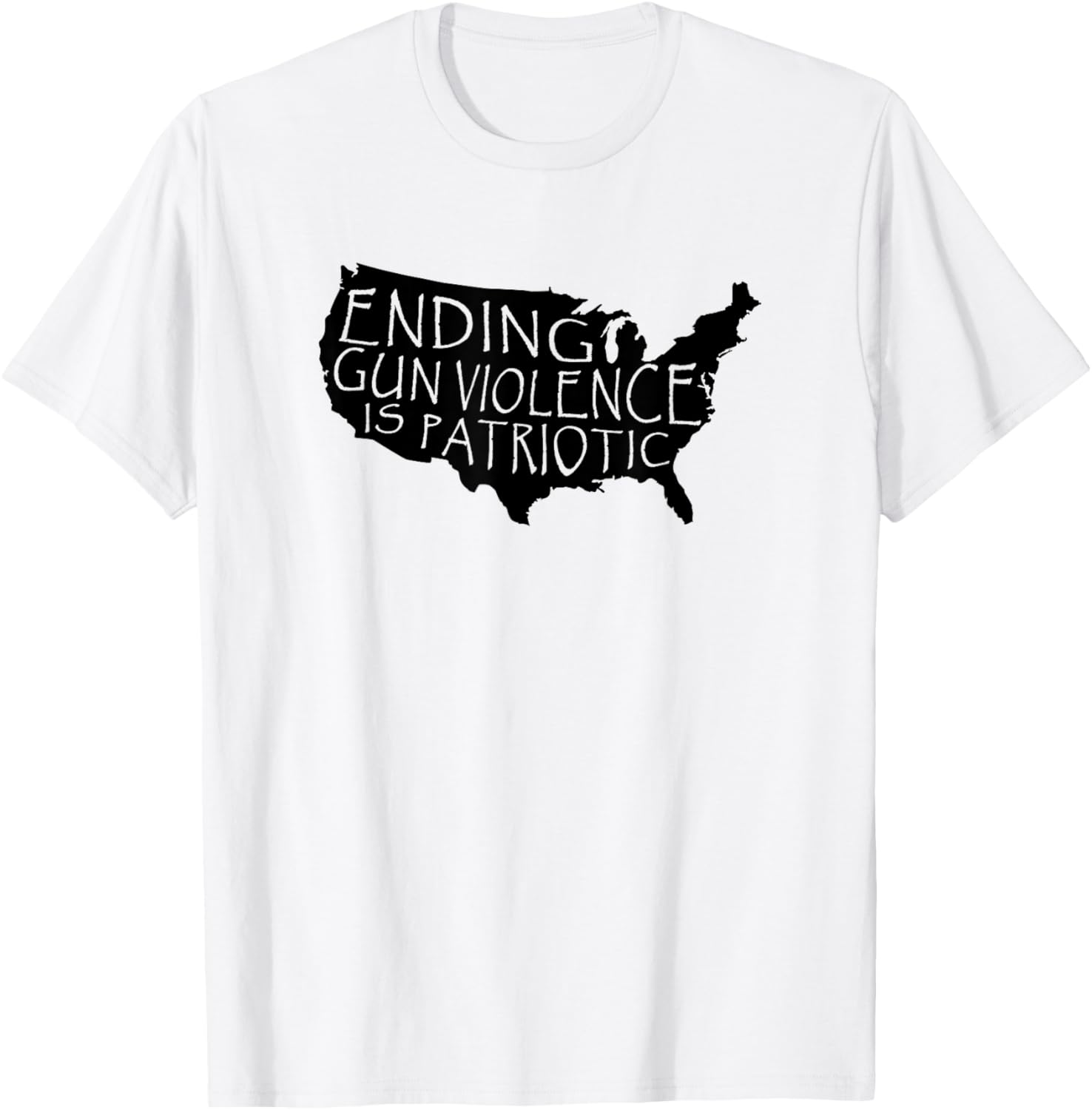 Ending Gun Violence Is Patriotic United States Silhouette T Shirt Women Men