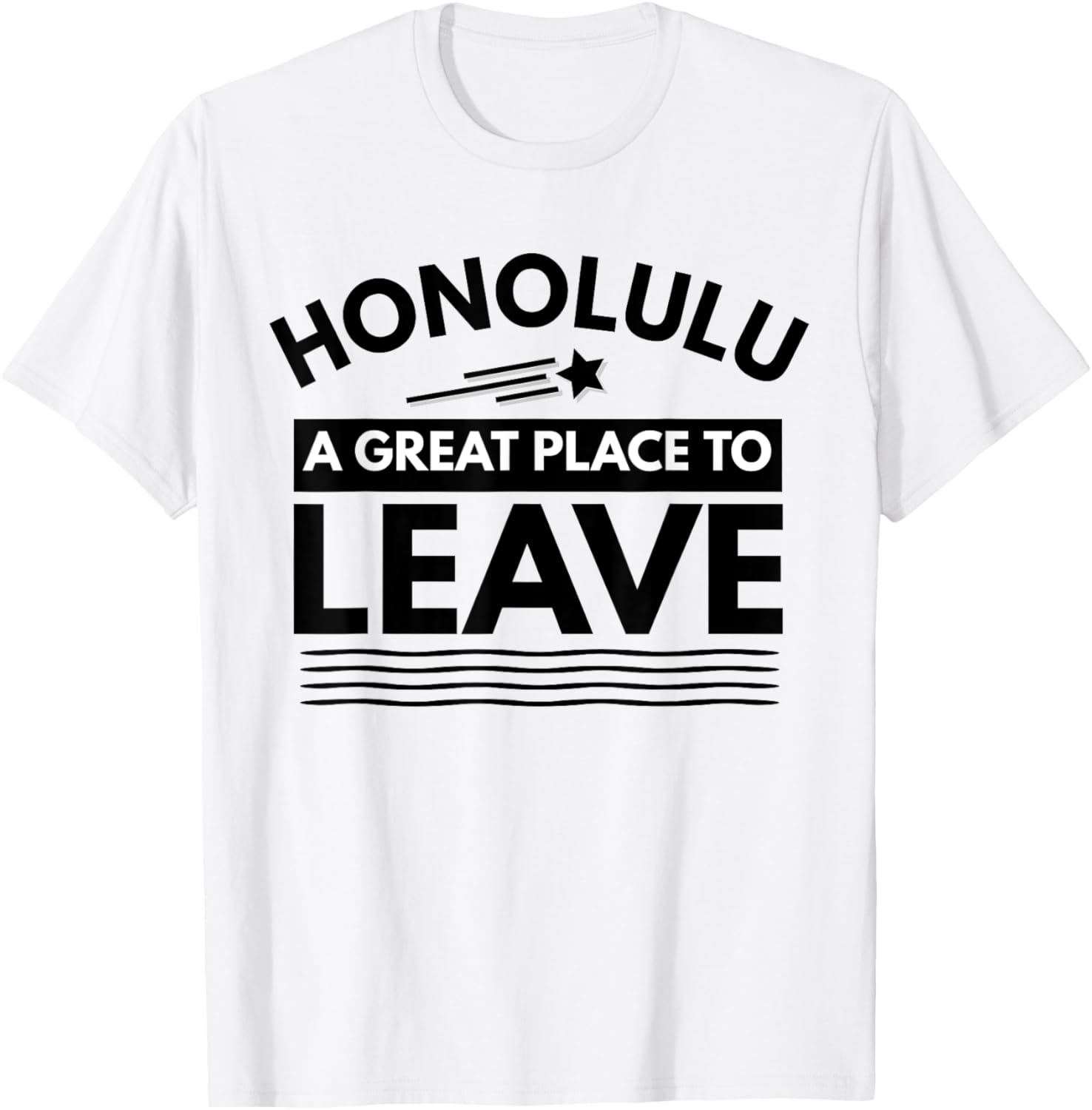 Funny Honolulu A Great Place To Leave Retro Honolulu Sarcasm