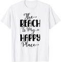 The Beach Is My Happy Place Tropical Summer Vacation Men Women Kids