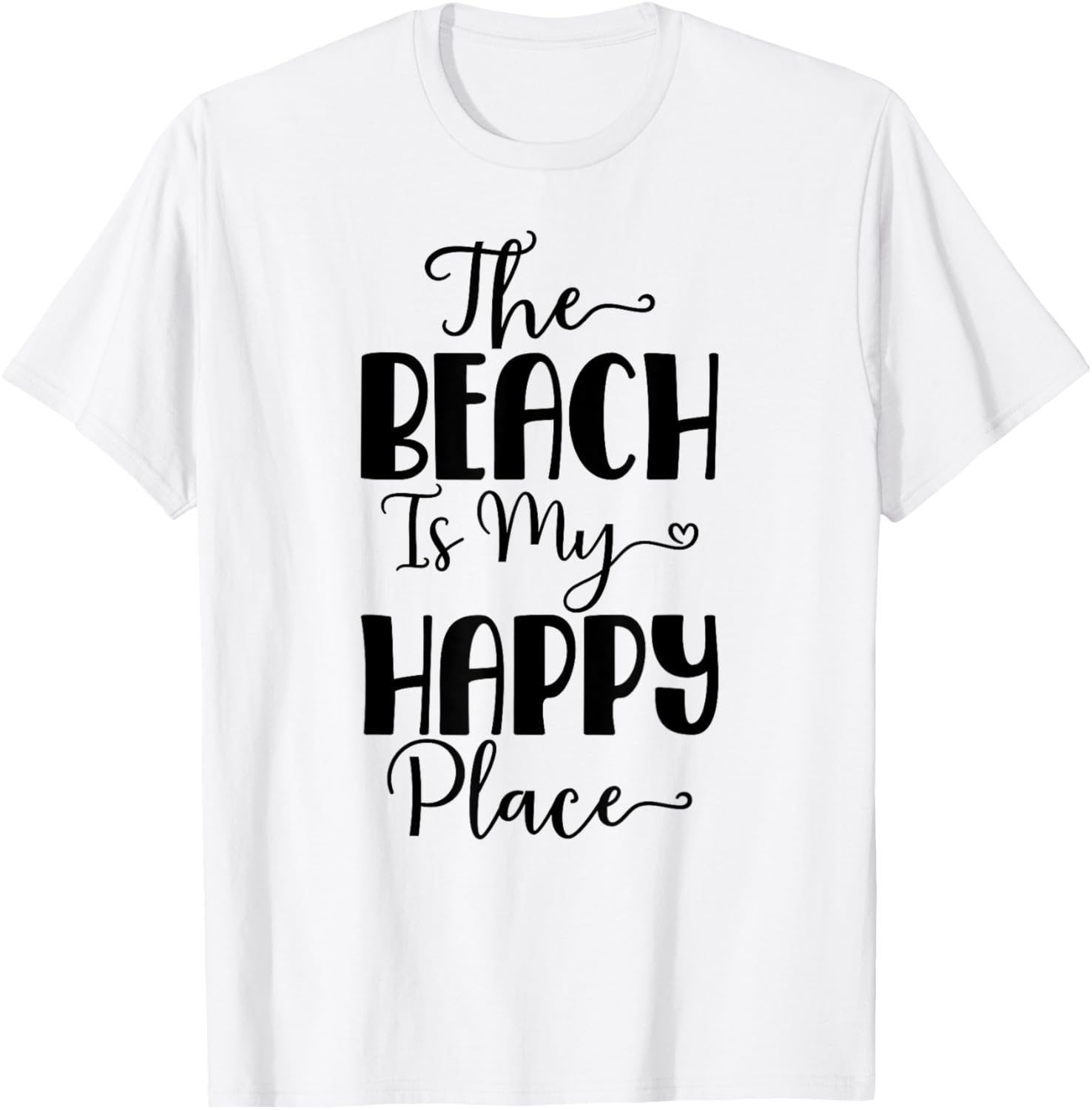 The Beach Is My Happy Place Tropical Summer Vacation Men Women Kids