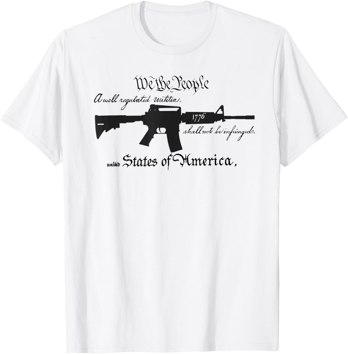 A Well Regulated Militia Gun Rights Patriotic Graphic Women Men