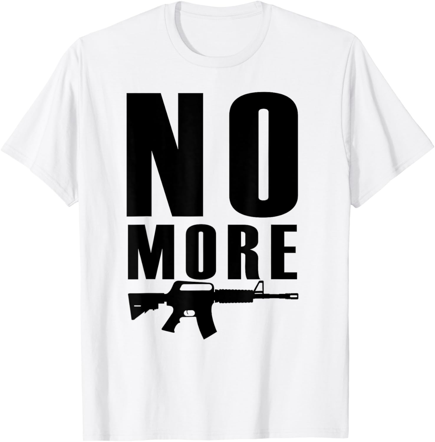 No More Guns Assault Rifle Tshirt