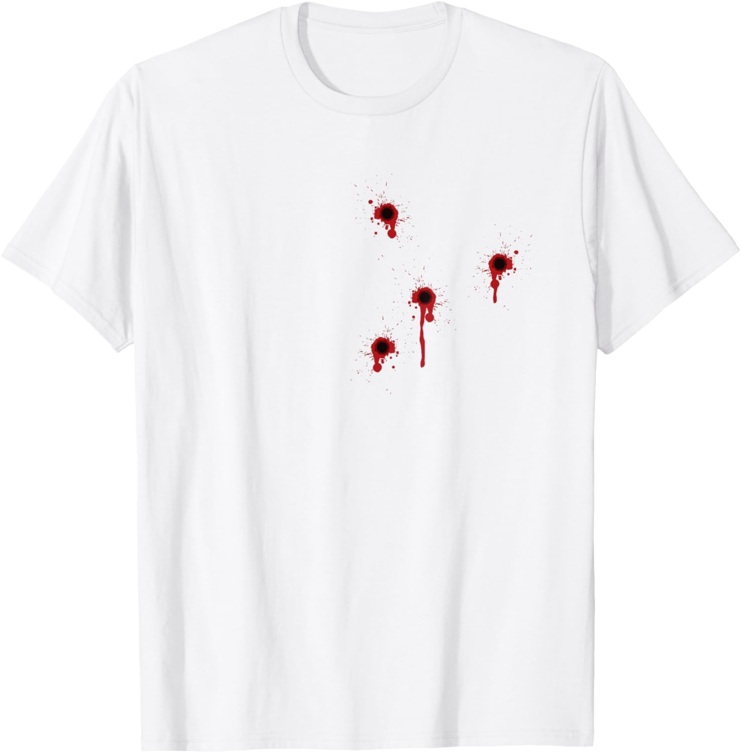 Bloody Gunshot T Shirt Im Fine For Halloween