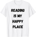 Reading is My Happy Place - Elegant Typography Design