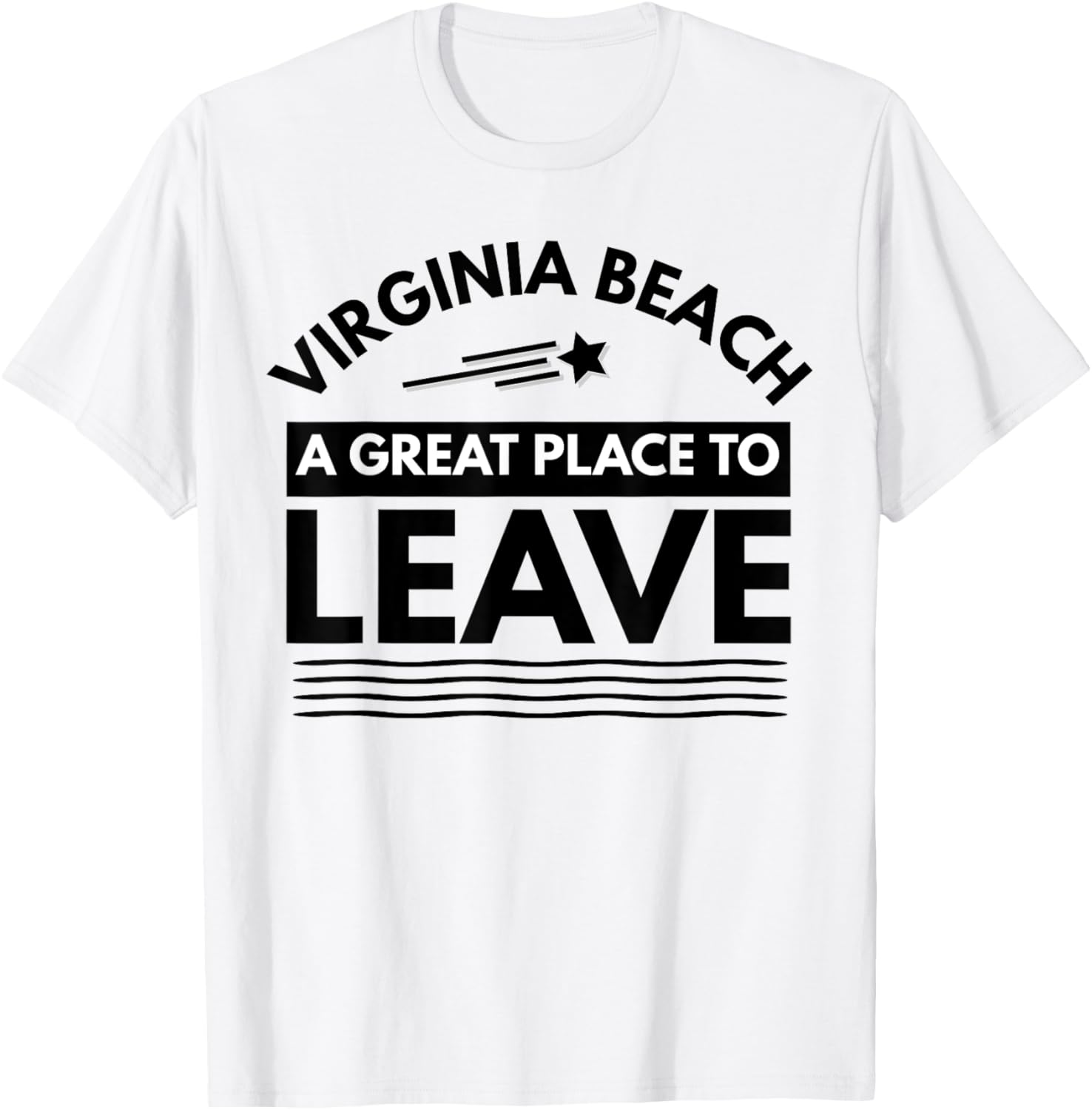 Funny Virginia Beach A Great Place To Leave Vintage Virginia Men Women Kids
