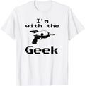 Trendy Im With Geek Retro Space Gun Design