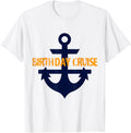 Birthday Cruise Anchor Nautical Boat Shirts Women