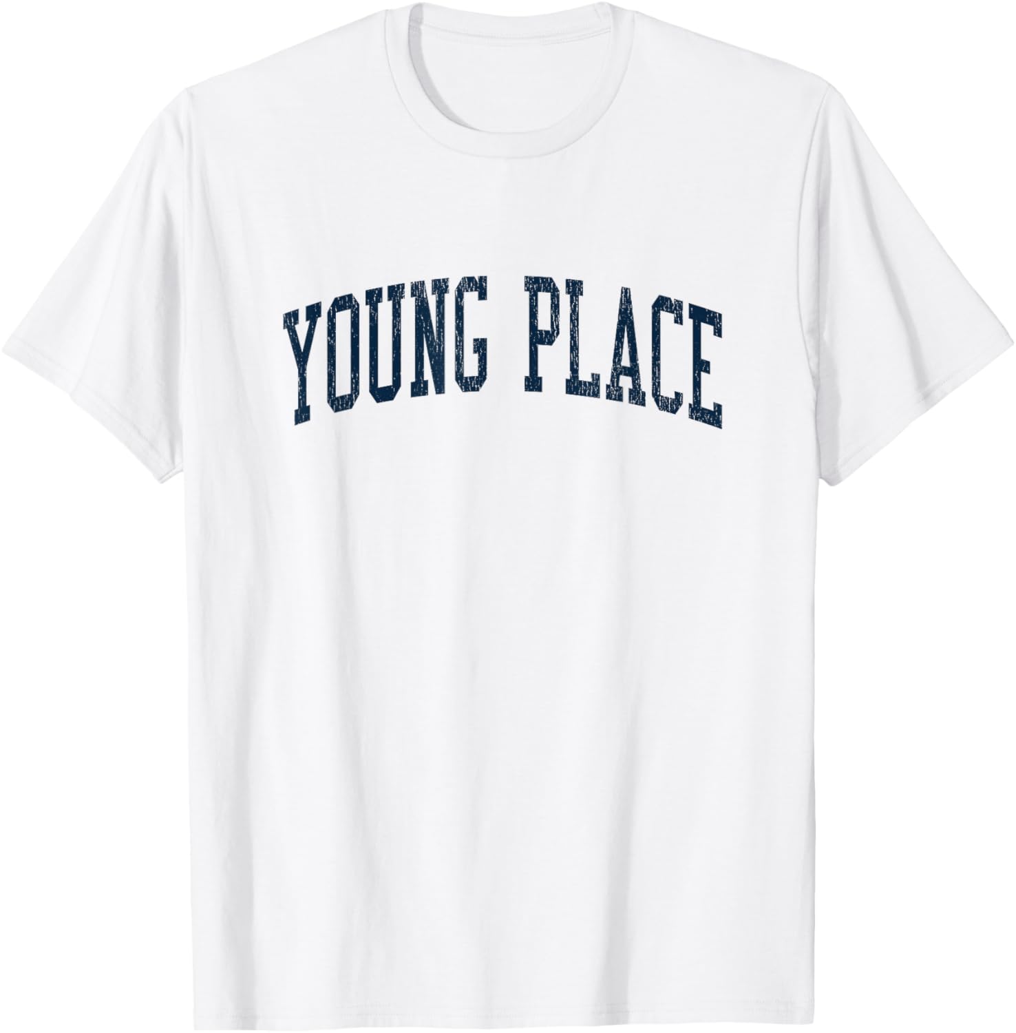 Young Place NM Vintage Athletic Sports JSN2 Navy Print