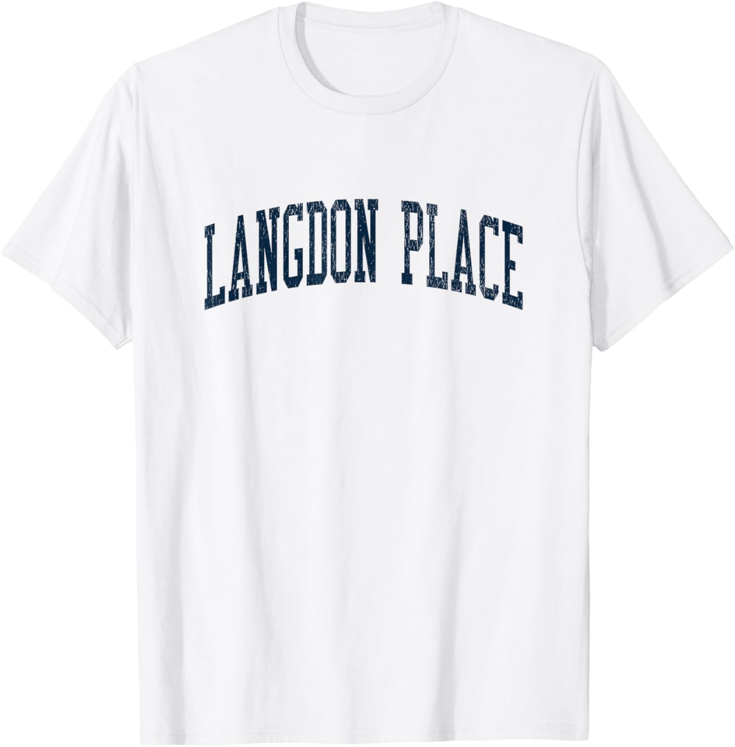 Langdon Place KY Vintage Athletic Sports JSN2 Navy Print