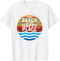 The Beach is My Happy Place Shirt Vacation Summer T-shirt T-Shirt for Men Women Kids