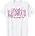 Lake Life Checkerboard Michigan Lake Summer Vacation Babe