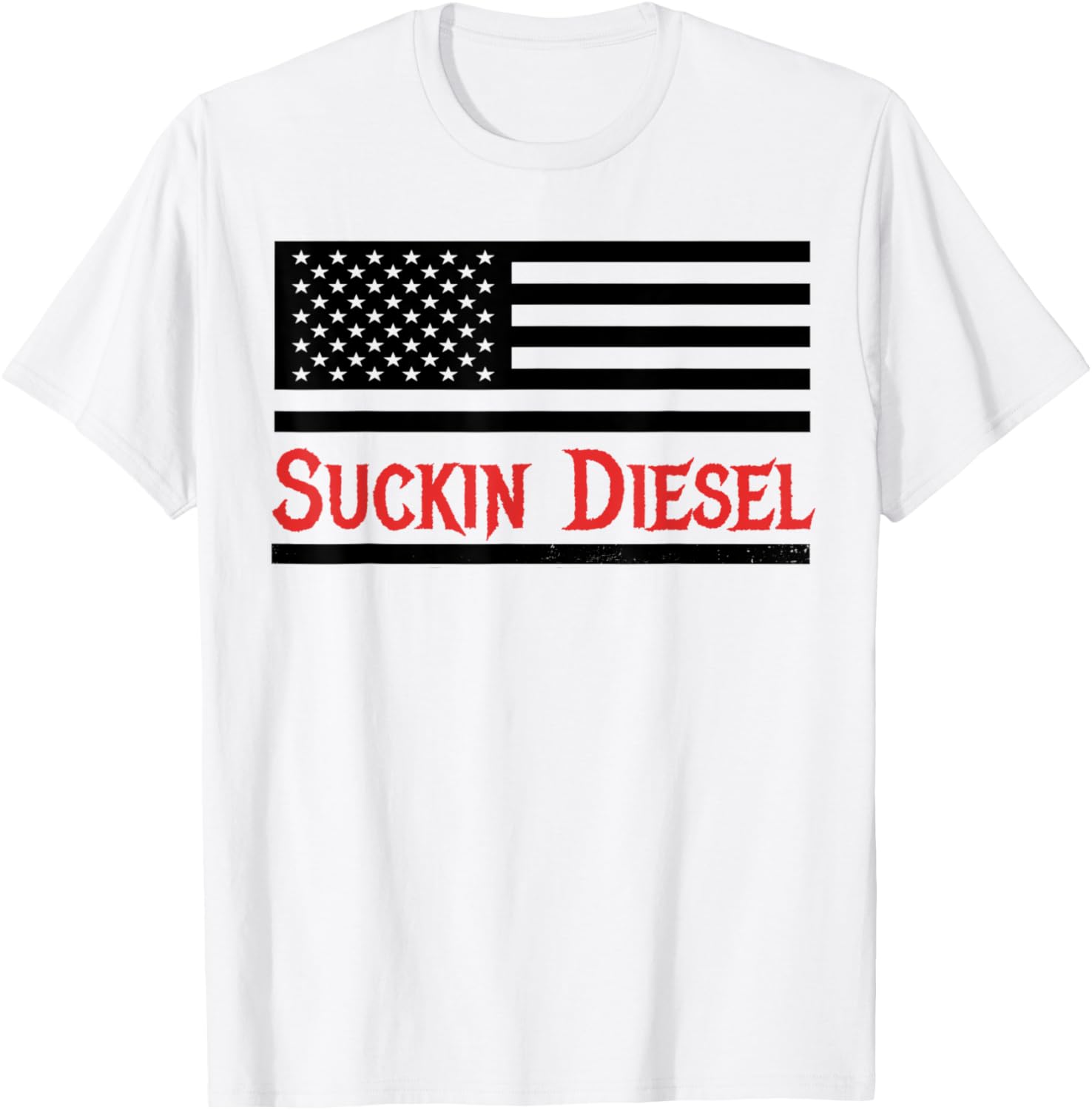 Diesel Amercian Flag Truck Driver Turbo Mechanic T