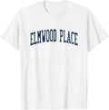 Elmwood Place OH Vintage Athletic Sports JSN2 Navy Print