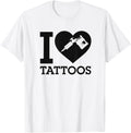 I Love Tattoos Heart Ink Tattoo Gun Artist