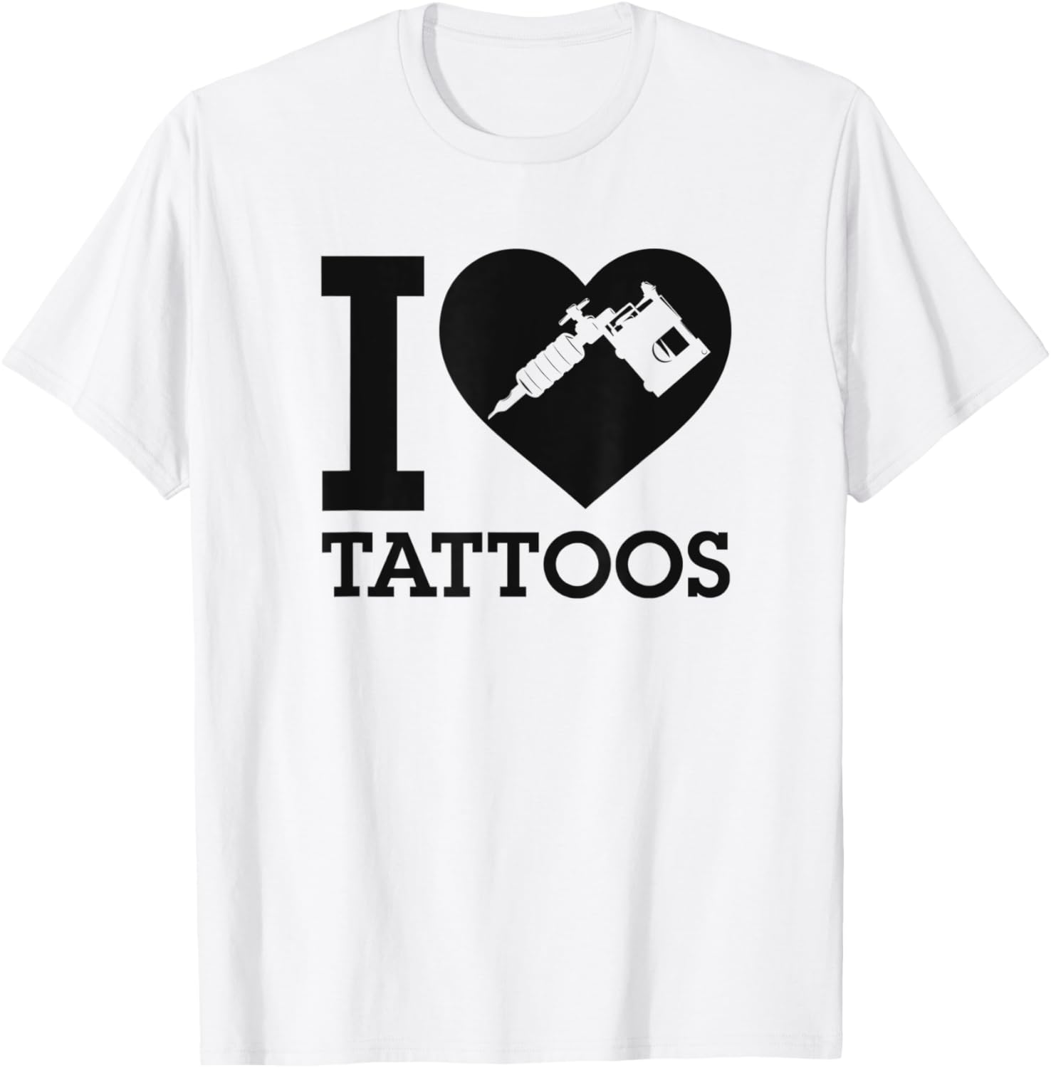 I Love Tattoos Heart Ink Tattoo Gun Artist