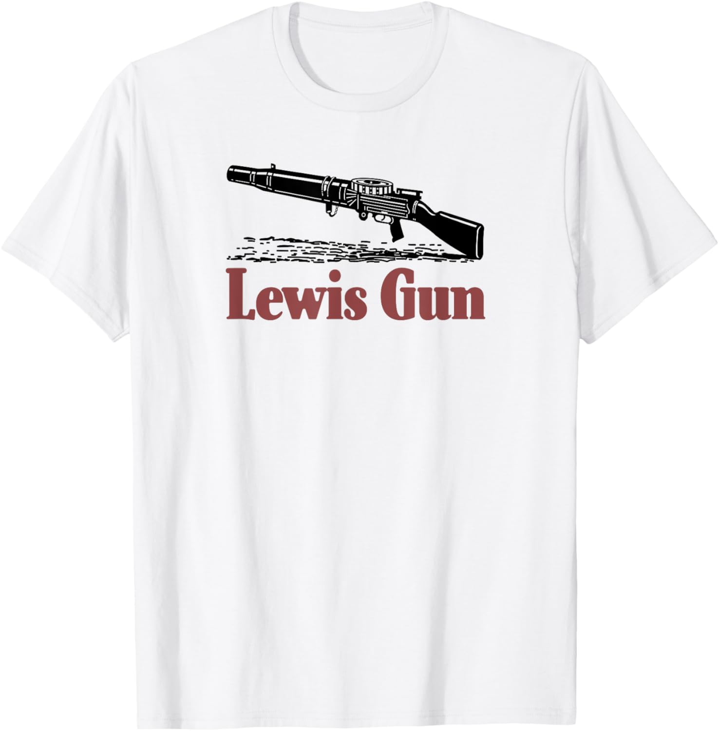 Lewis Machine Gun Ww1 Bold Graphic