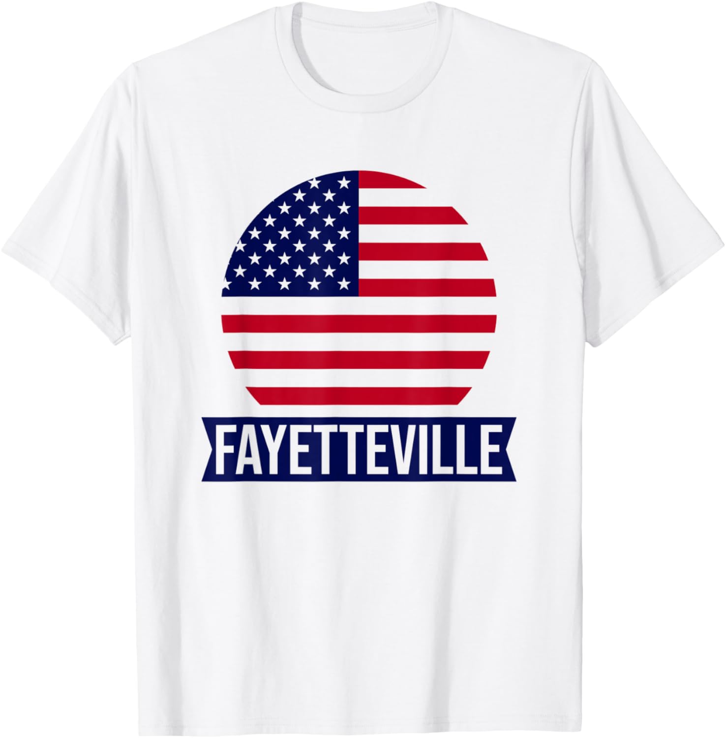 FAYETTEVILLE - USA - American place name US flag design