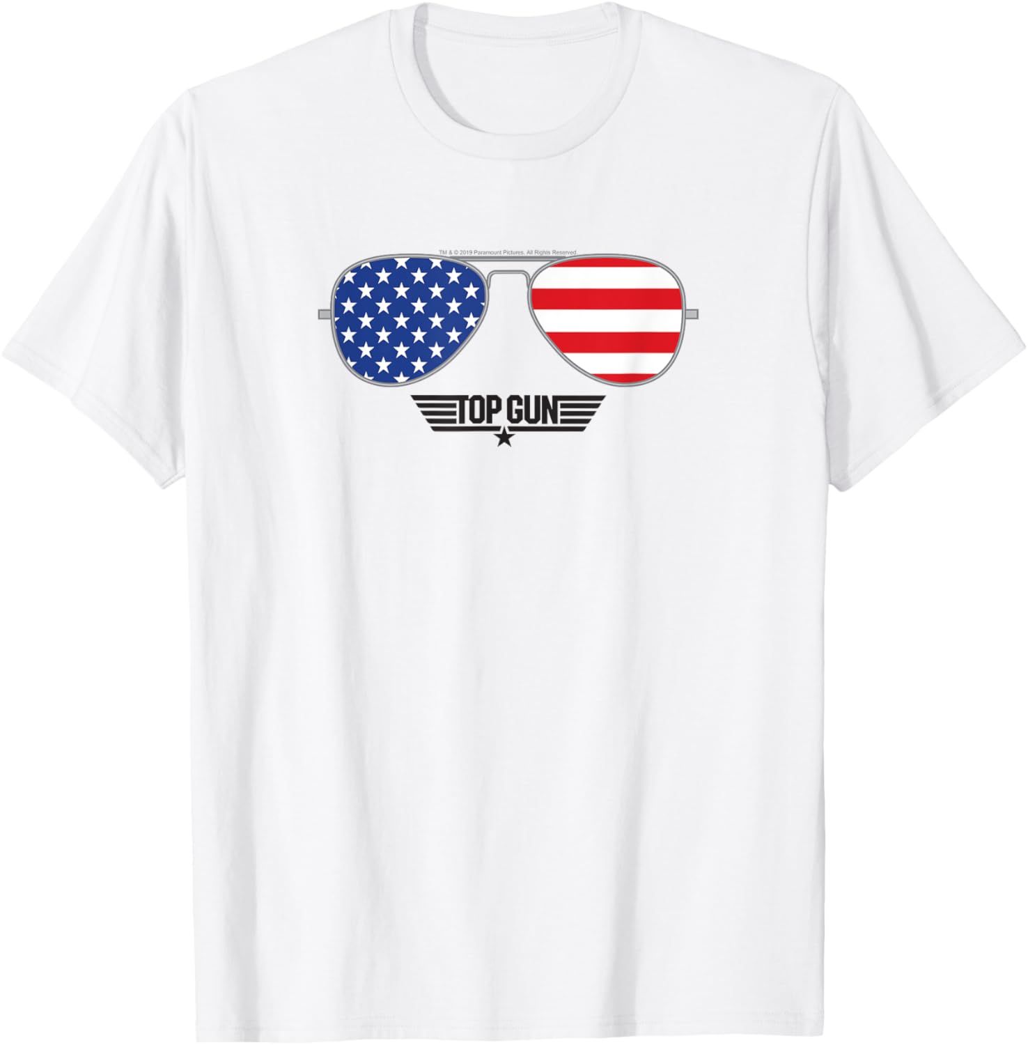 Top Gun Patriotic Sun Glasses Flag Fill