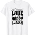 The Lake Is My Happy Place Canoe Paddle Boat Kayak Girl