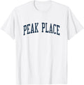 Peak Place NM Vintage Athletic Sports JSN2 Navy Print
