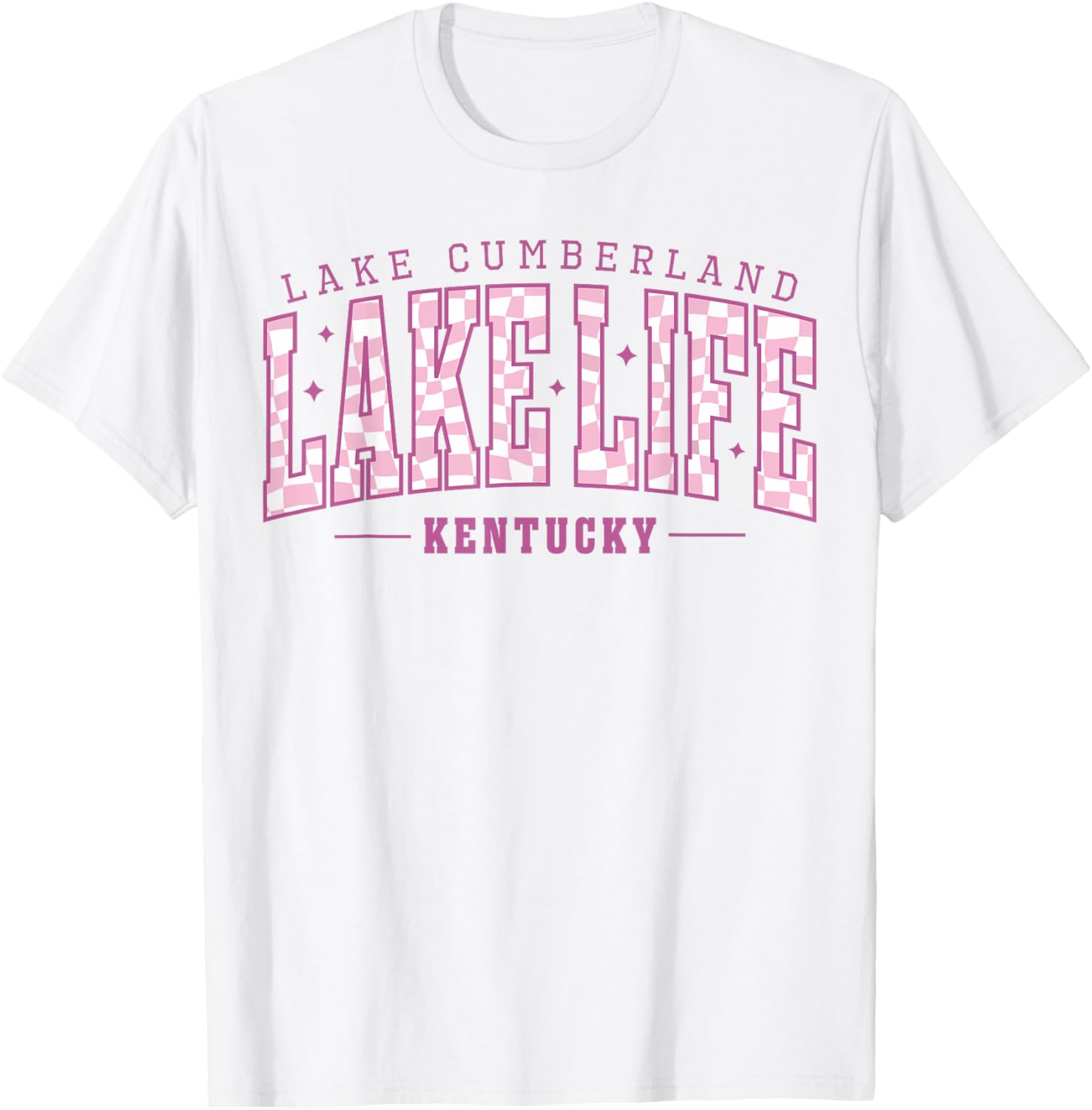 Lake Life Checkerboard Cumberland Summer Vacation Boat Babe