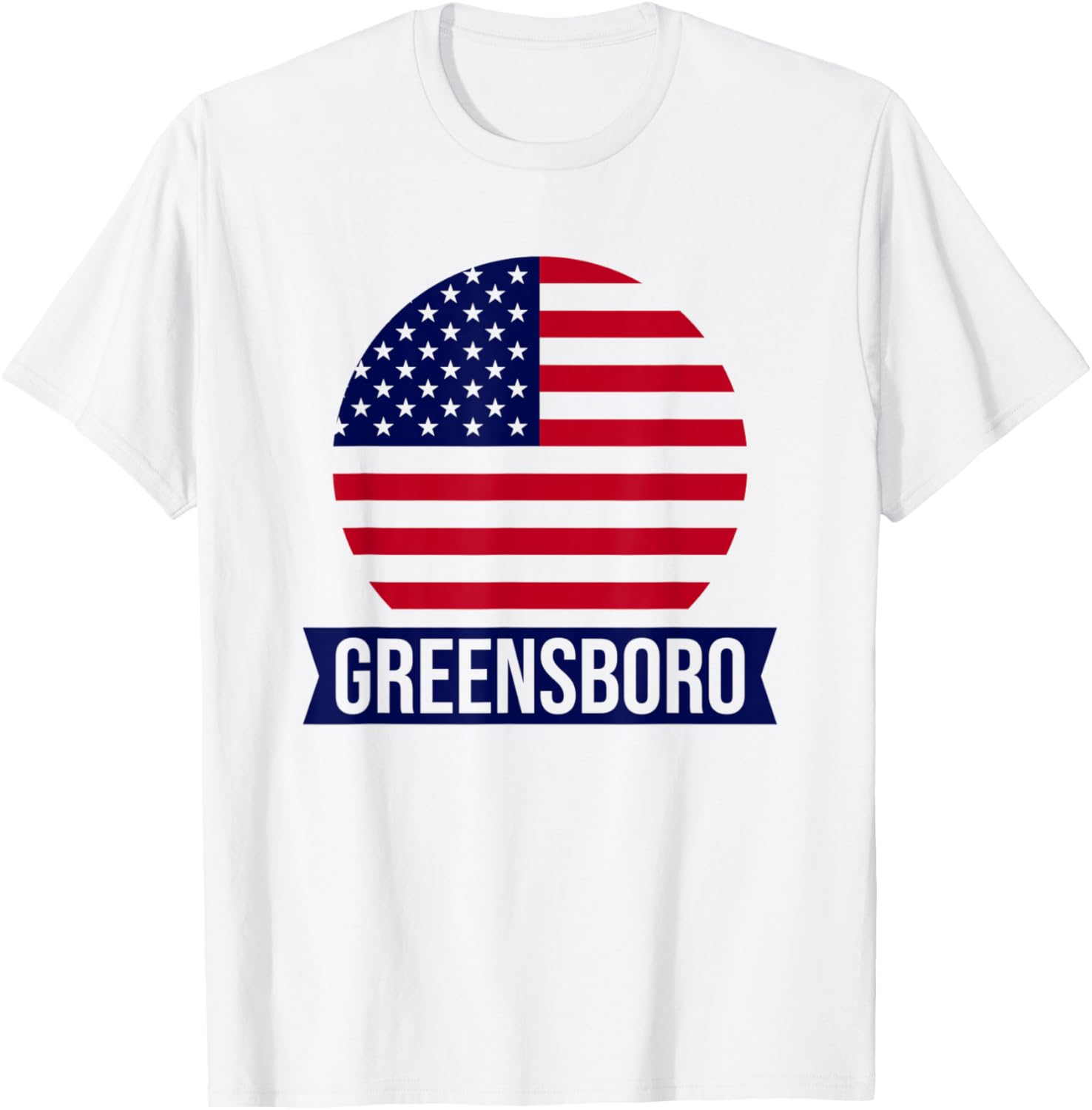 GREENSBORO - USA - American place name US flag design
