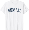 Meadows Place TX Vintage Athletic Sports JSN2 Navy Print