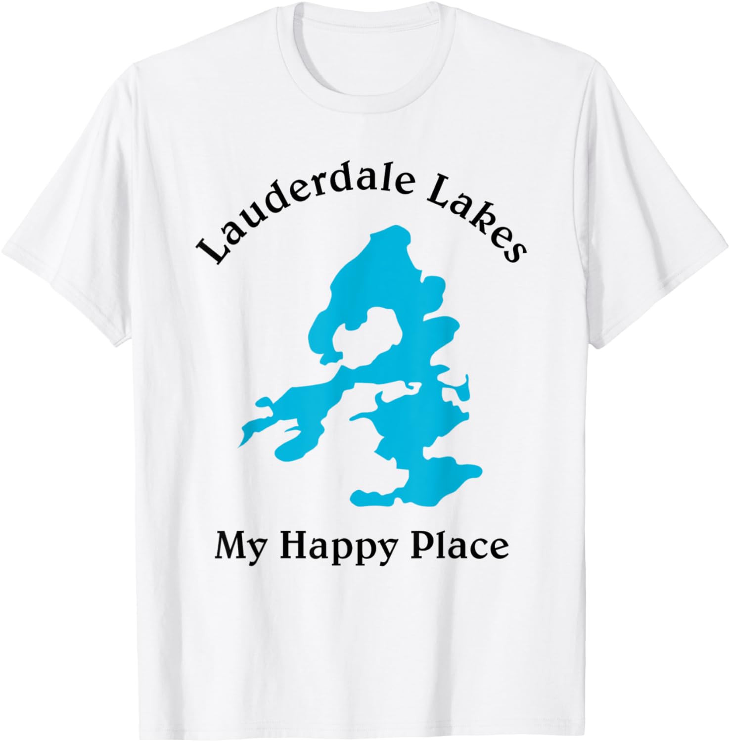 Lauderdale Lakes WI T-Shirt My Happy Place Wisconsin Tee