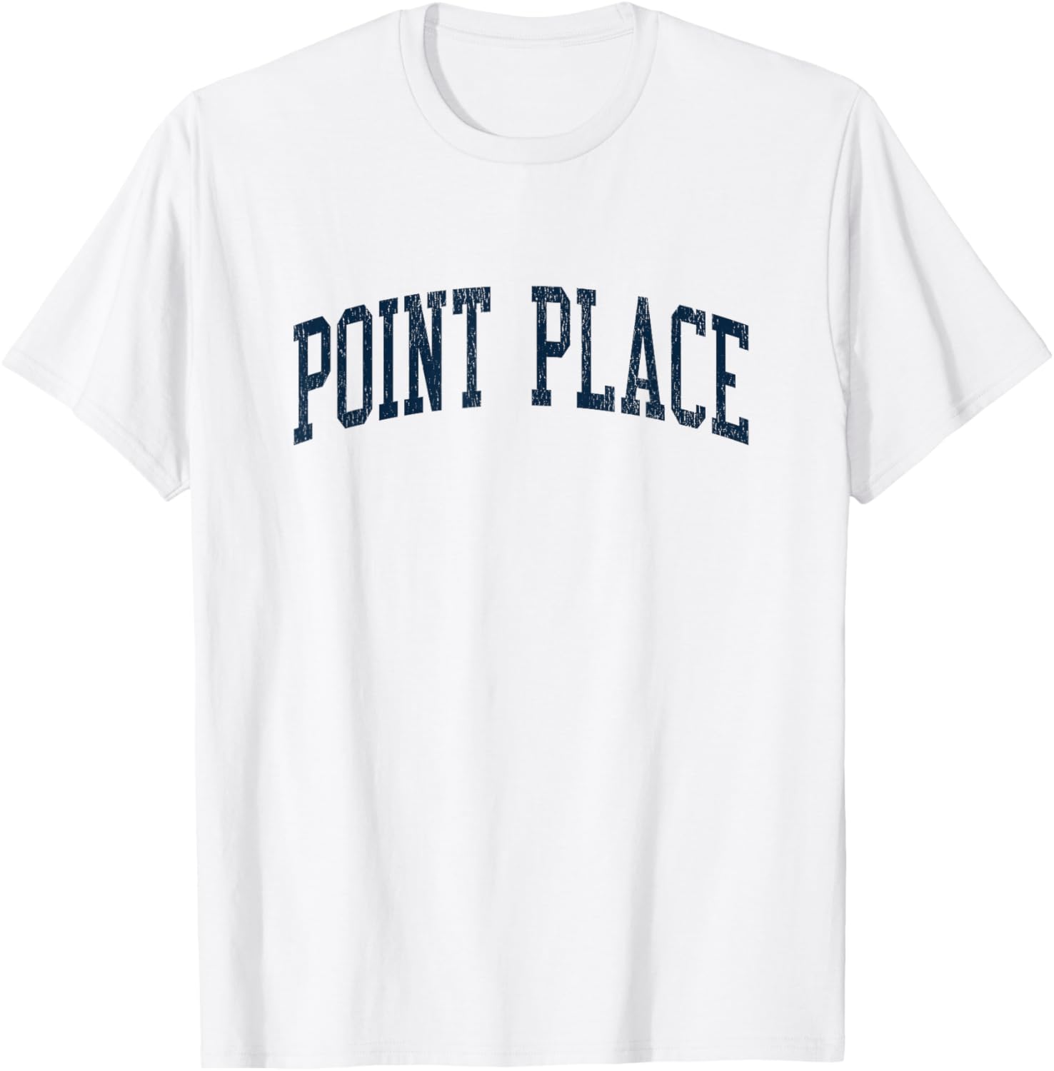 Point Place LA Vintage Athletic Sports JSN2 Navy Print