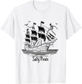 Salty Pirate Women Kids Nautical Boat Captain
