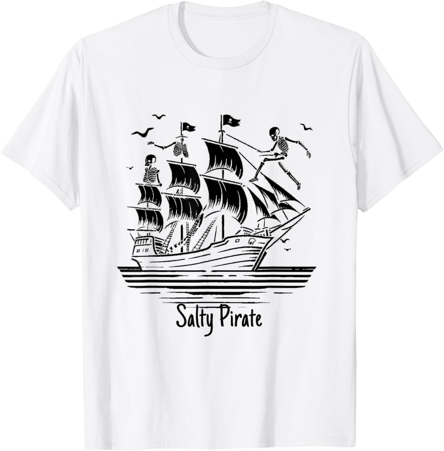 Salty Pirate Women Kids Nautical Boat Captain