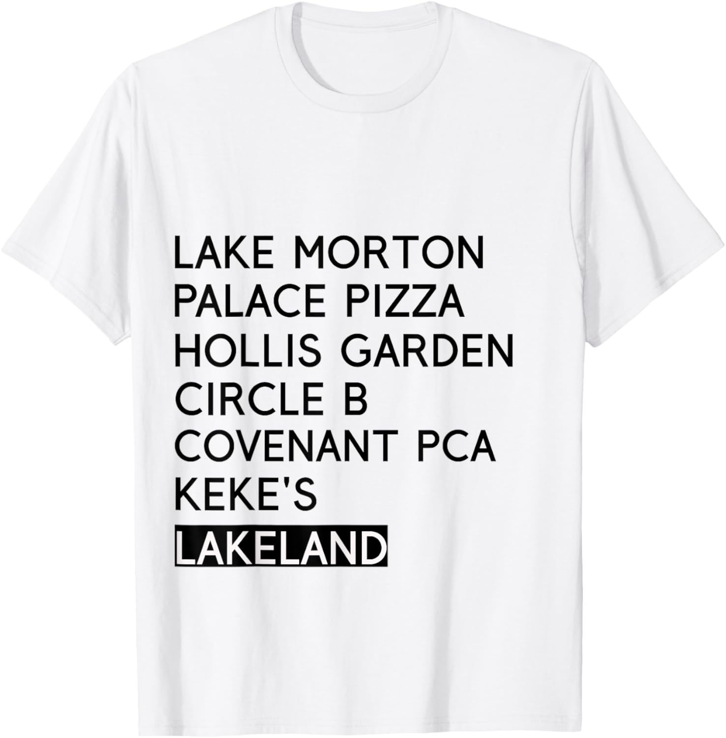Lakeland Florida Favorite Place TShirt