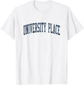 University Place WA Vintage Athletic Sports JSN2 Navy Print