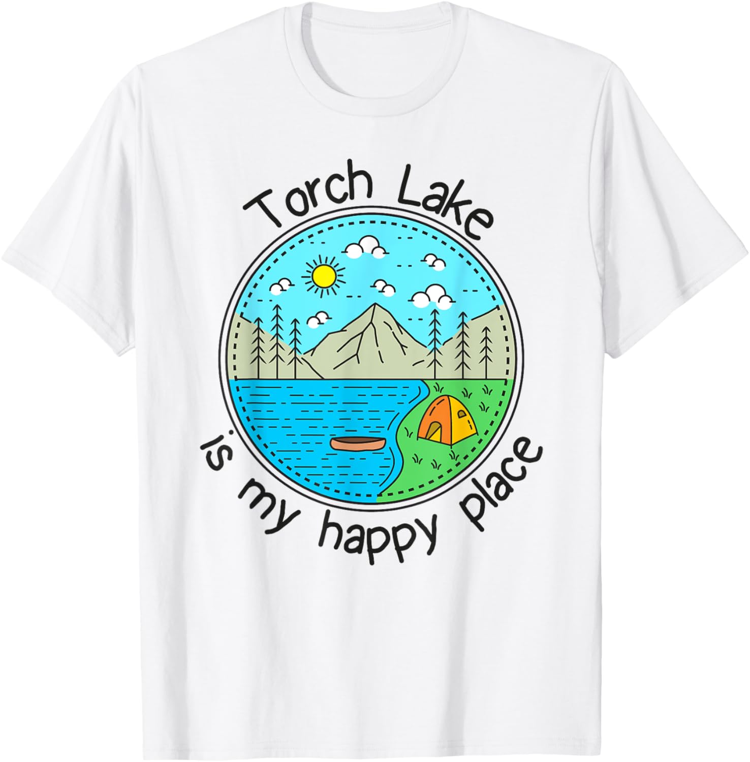 Fishing Boating Camping - My Happy Place Torch Lake