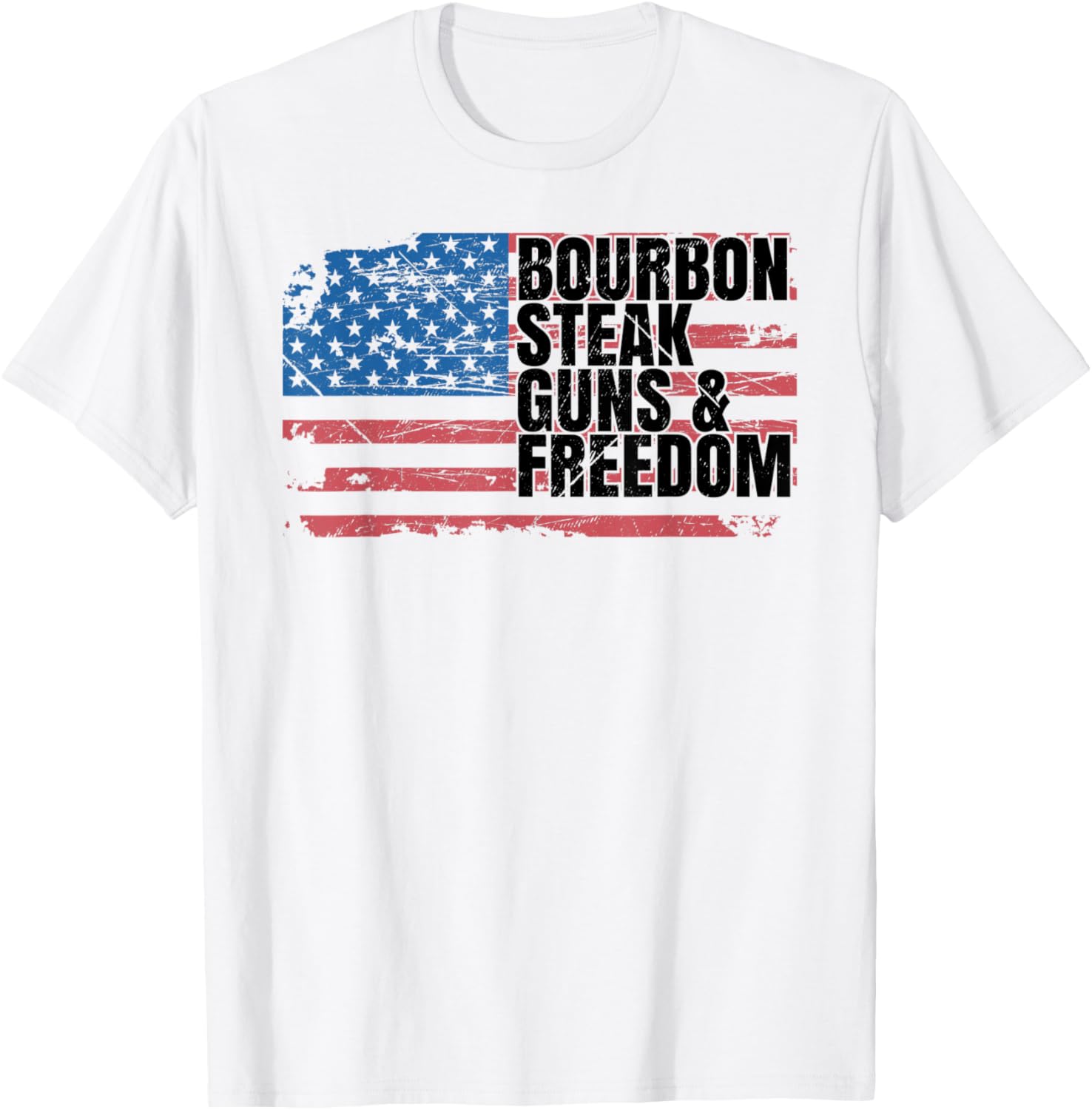 Usa Patriotic Flag Whiskey Bourbon Steak Guns Freedom