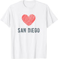 San Diego Heart Love Favorite City or Place