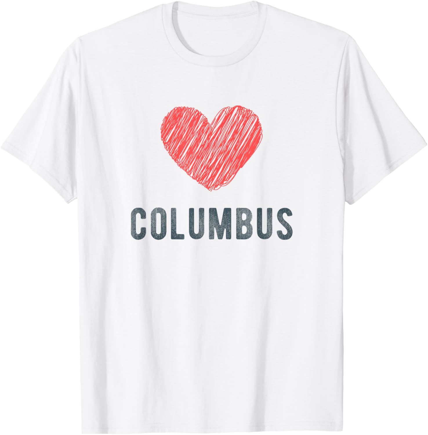 Columbus Heart Love Favorite City or Place