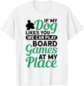 At my place dog dogs board game board games T-Shirt for Men Women Kids