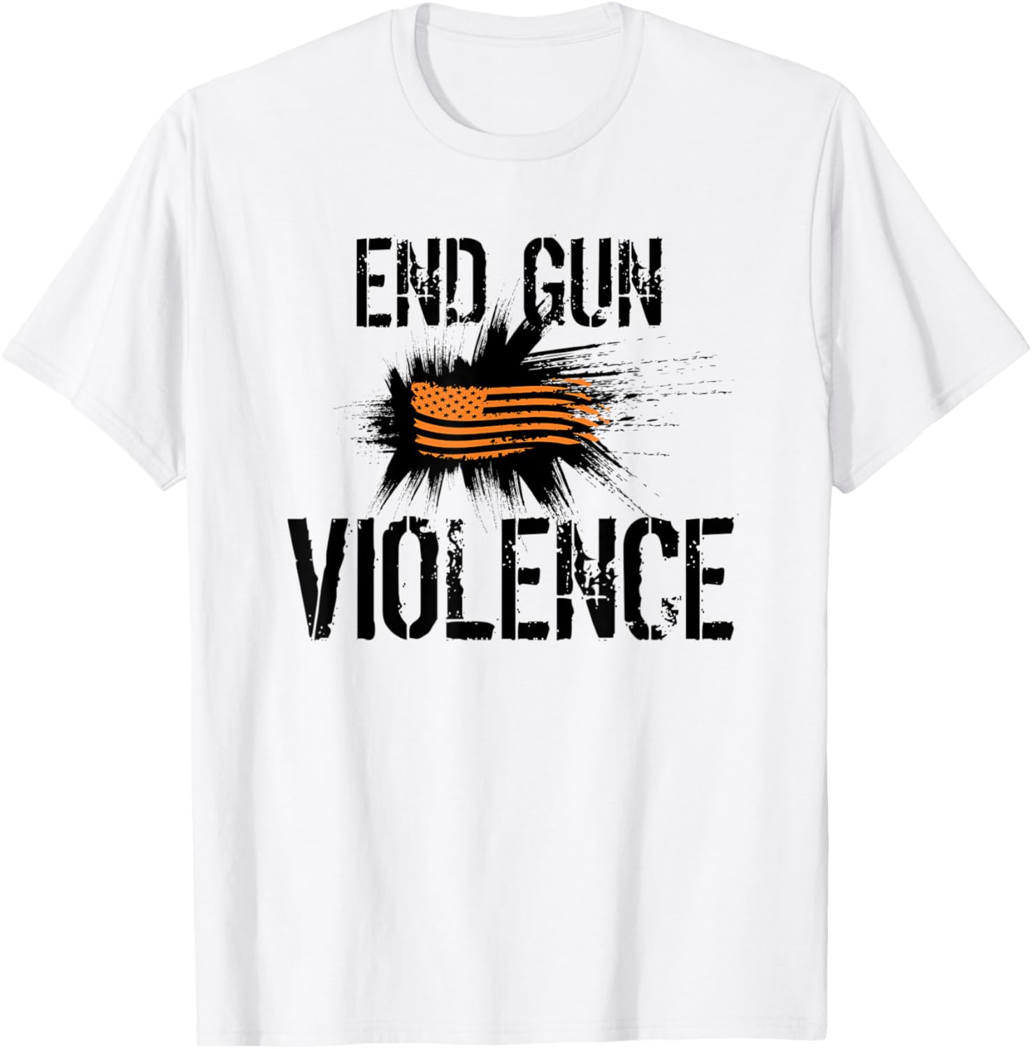 End Gun Violence Orange Usa Flag Vintage Anti Gun Awareness