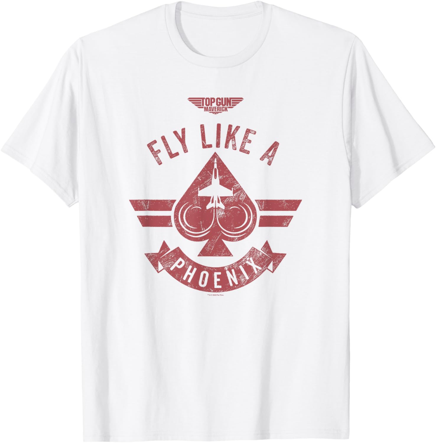 Top Gun Maverick Fly Like A Phoenix Spade Card Logo