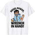 Diesel Mechanics Diesel Power Wrench In Hand