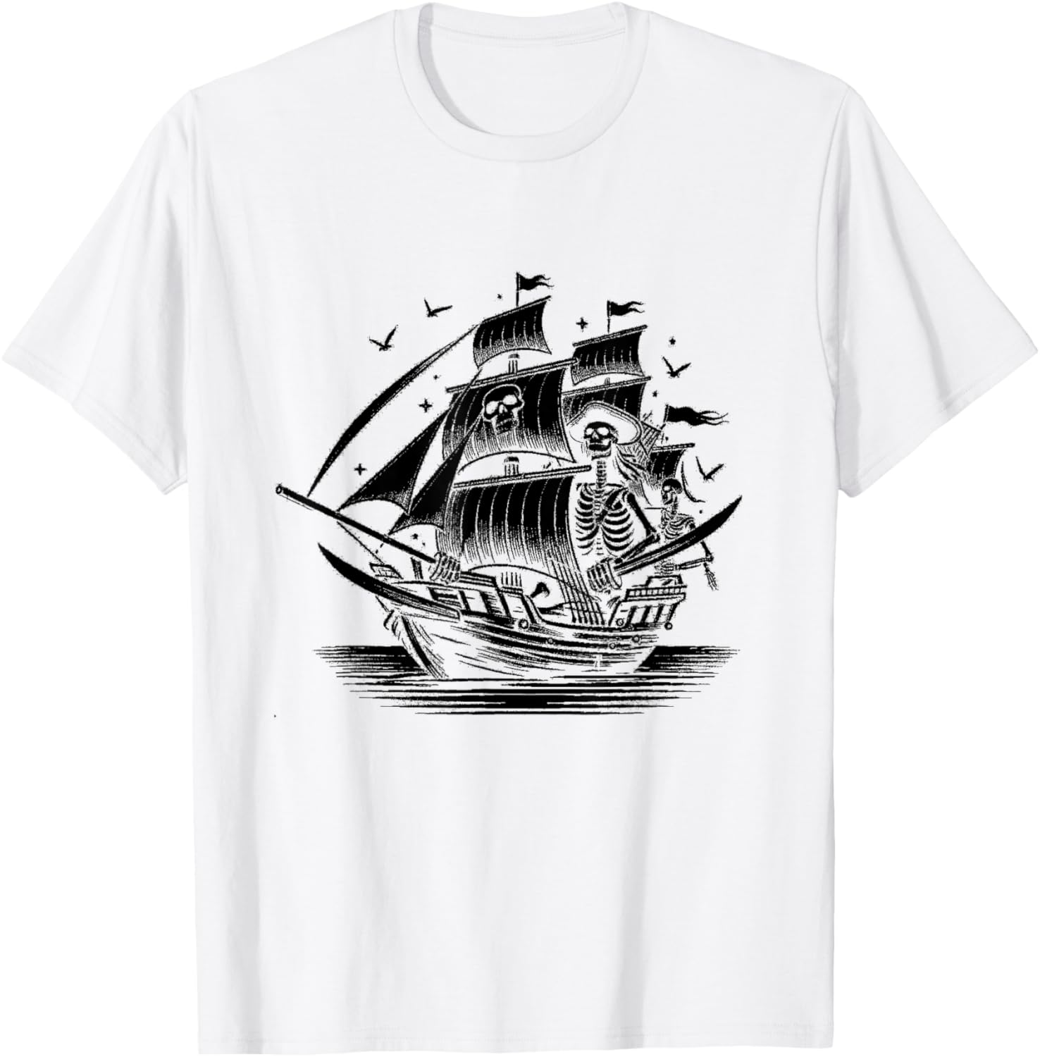 Pirate Ghosts Women Kids Nautical Boat Captain