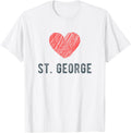 St. George Heart Love Favorite City or Place