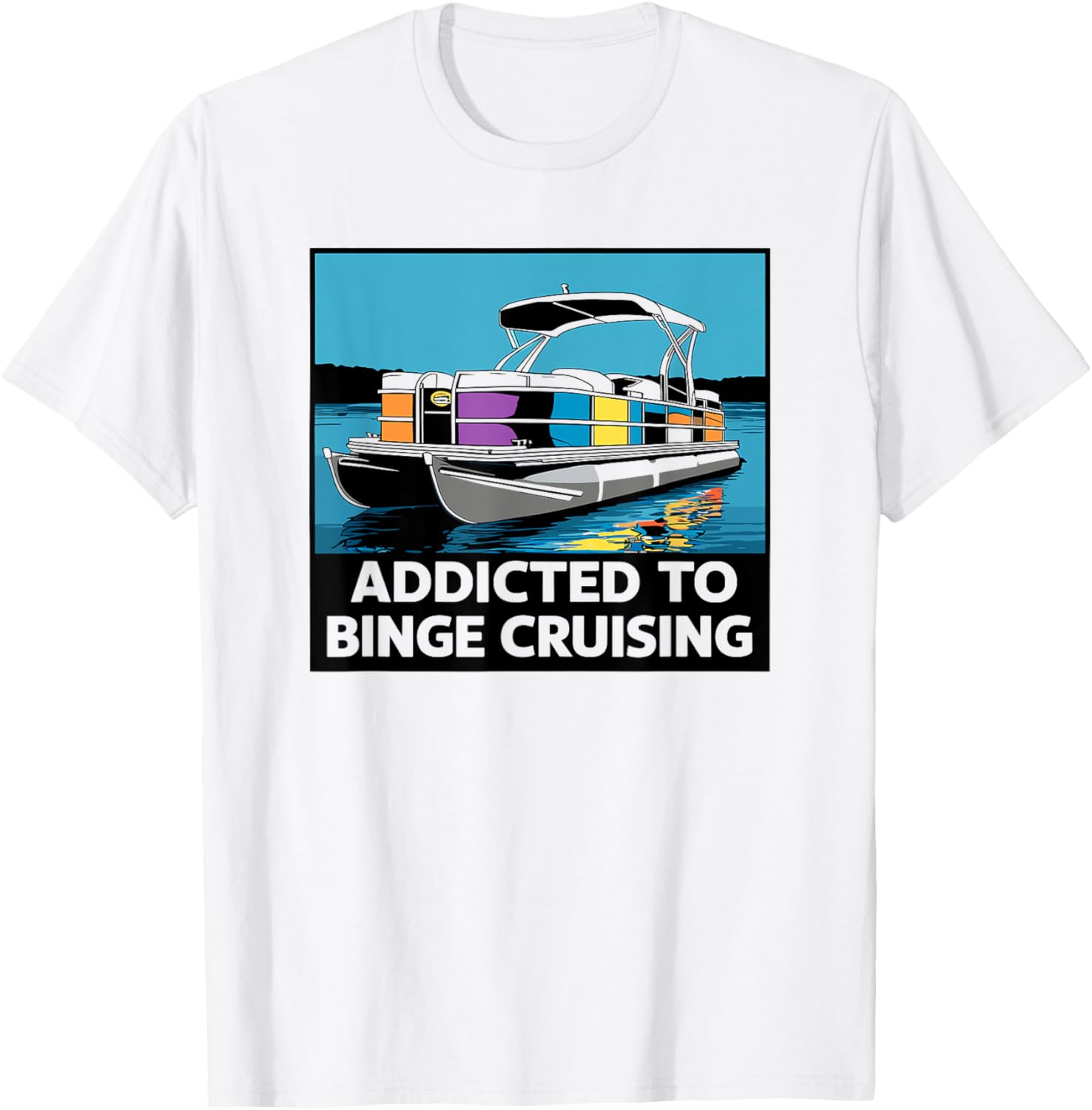 Pontooning Binge Cruising Quote Retro Pontoon Boat