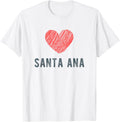 Santa Ana Heart Love Favorite City or Place