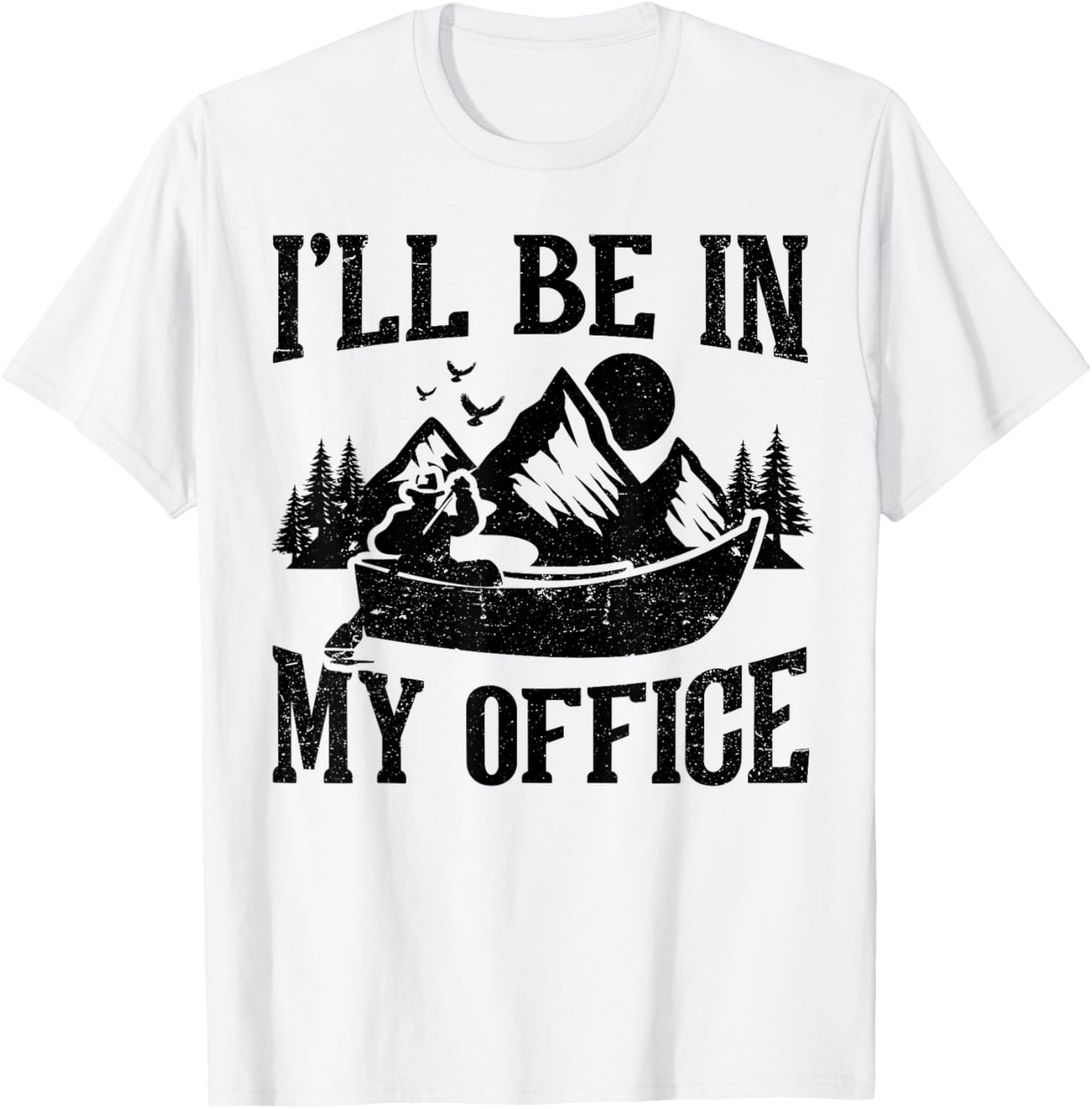 I Ll Be In My Office Retro Canoe
